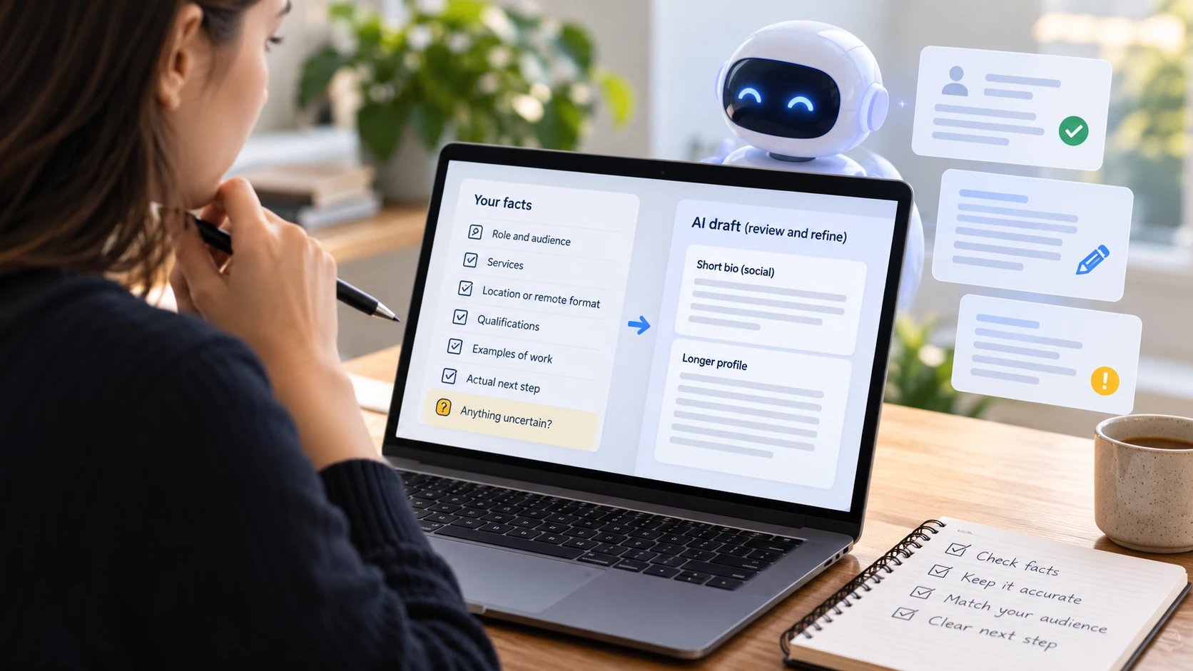 How to Write a Professional Bio with AI